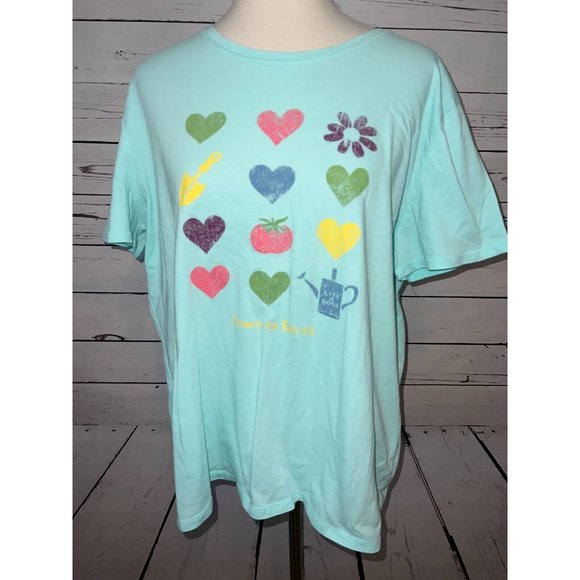 Life is Good LIG Tee Shirt XL Extra Large T-Shirt Garden‎ Down to Earth Classic - Picture 7 of 8